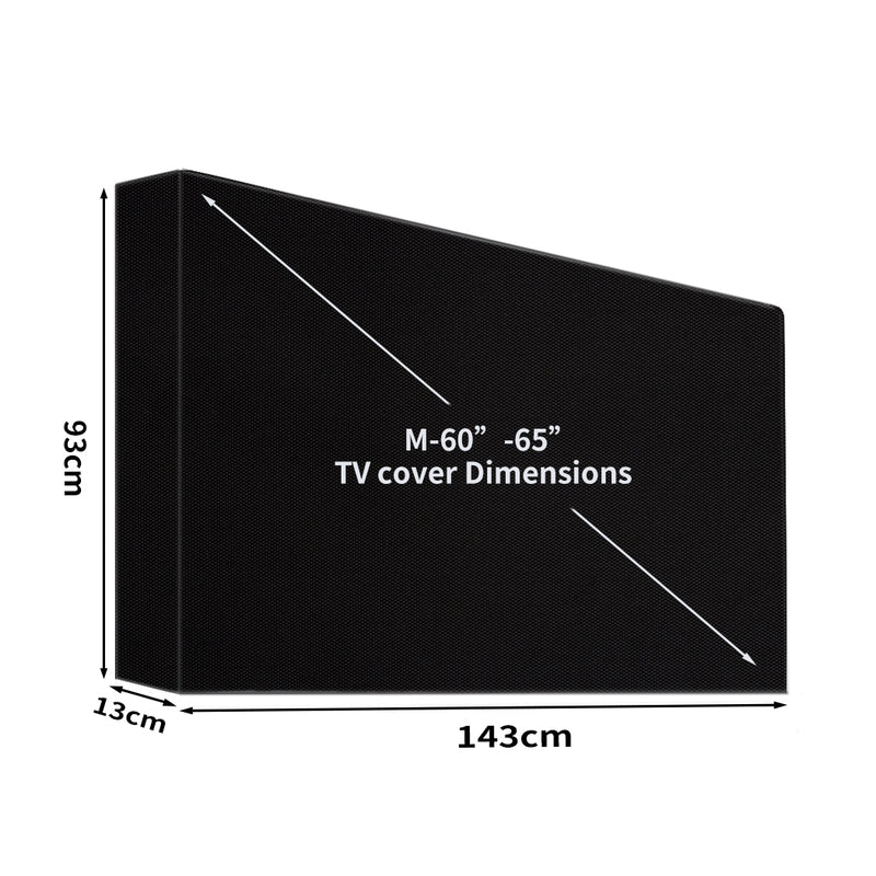 TV Cover 60"-65" Inch Outdoor Patio Flat Television Protector Screen Waterproof