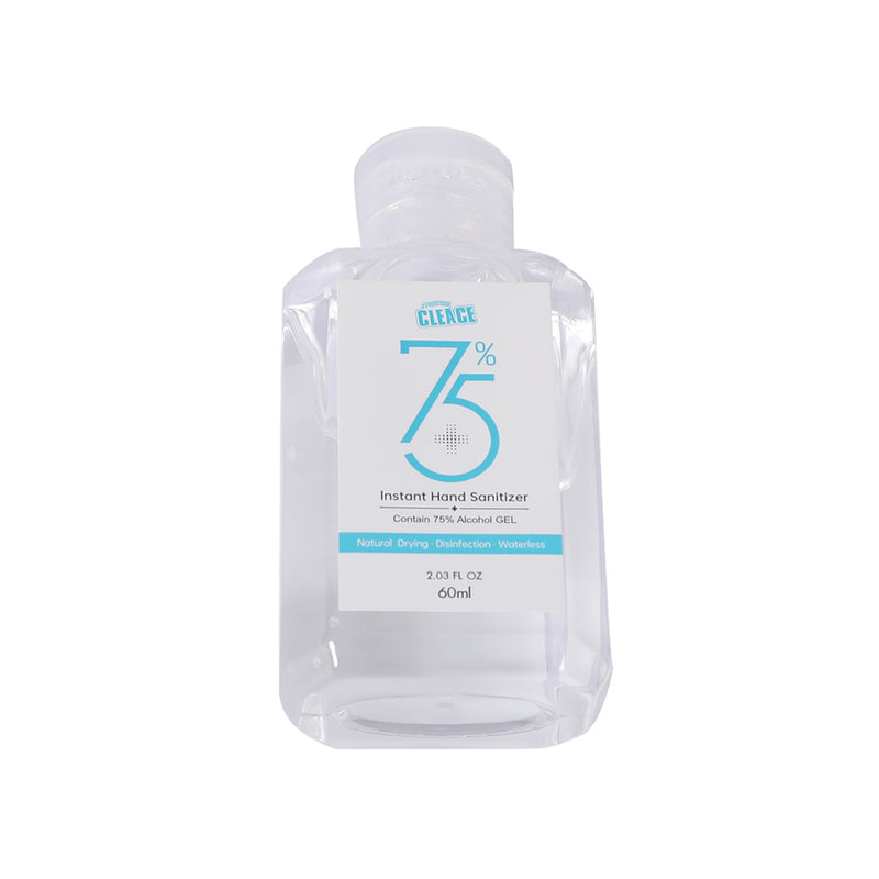 Cleace 5x Hand Sanitiser Sanitizer Instant Gel Wash 75% Alcohol 60ML