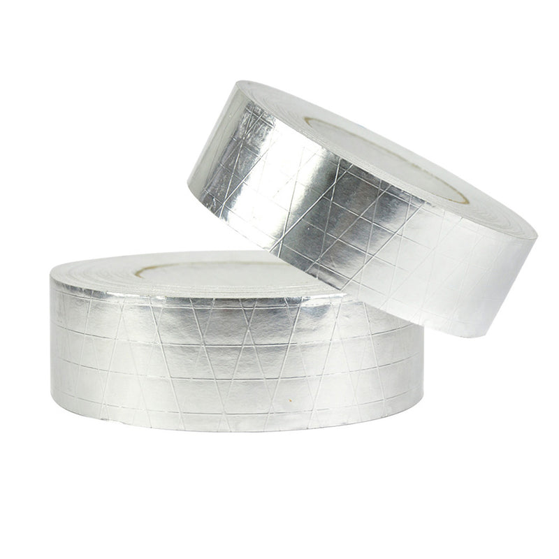 Reinforced Aluminium Foil Tape Insulation Heating Duct Silver 50mm x 50M