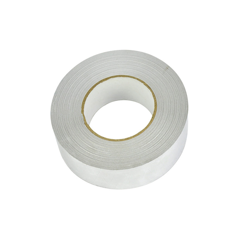 Reinforced Aluminium Foil Tape Insulation Heating Duct Silver 50mm x 50M