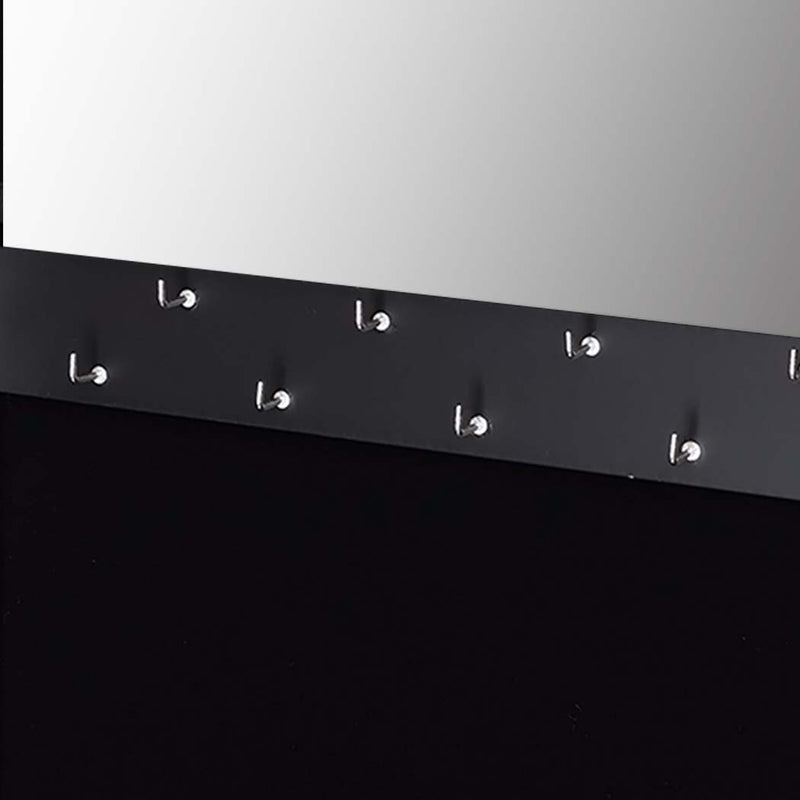 Levede Mirror Jewellery Cabinet Makeup Storage Jewelry Organiser Box Tall Black