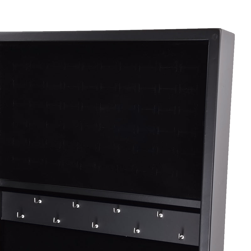 Levede Mirror Two Doors Jewellery Cabinet Makeup Storage Jewelry Organiser Box