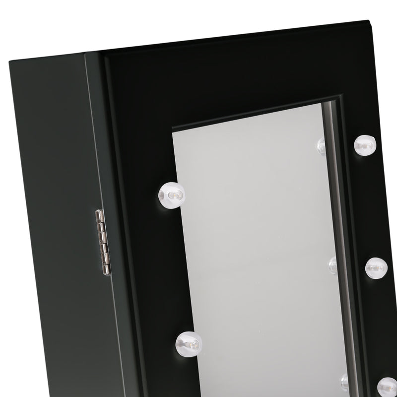 Levede Mirror Jewellery Cabinet Two Doors Makeup Storage Jewelry Organiser Box