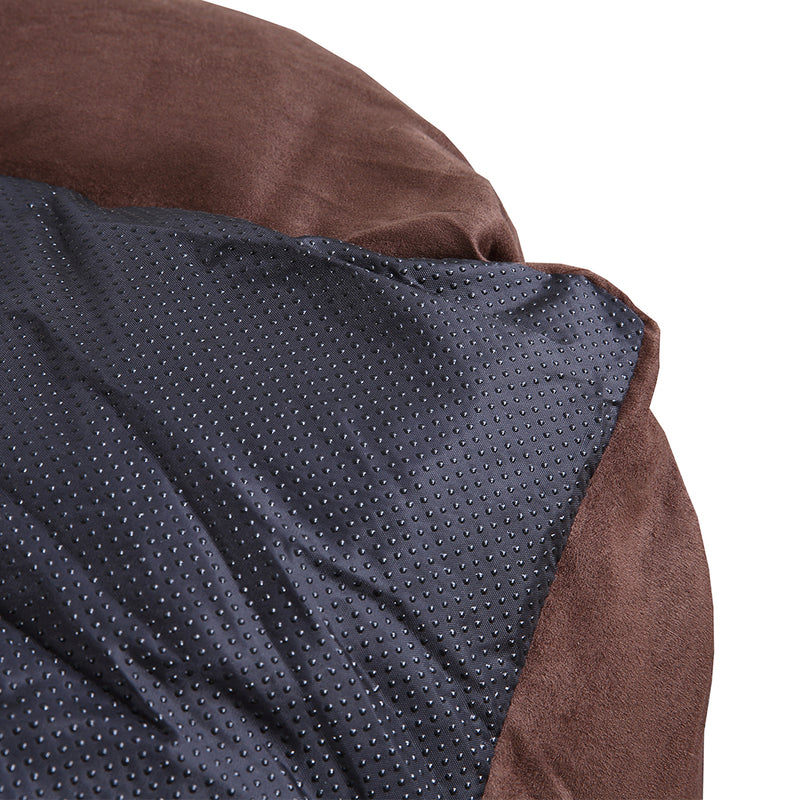 PaWz Pet Bed Mattress Dog Cat Pad Mat Puppy Cushion Soft Warm Washable M Brown