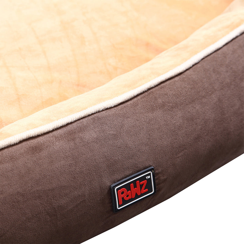 PaWz Pet Bed Mattress Dog Cat Pad Mat Puppy Cushion Soft Warm Washable 2XL Brown