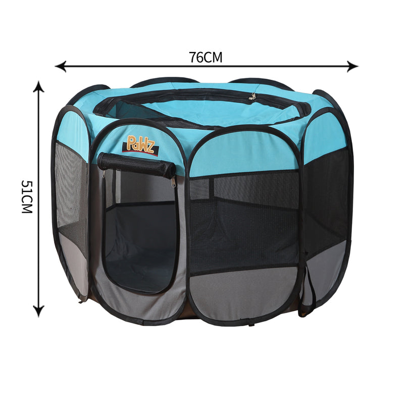 PaWz Dog Playpen Pet Play Pens Foldable Panel Tent Cage Portable Puppy Crate 30"