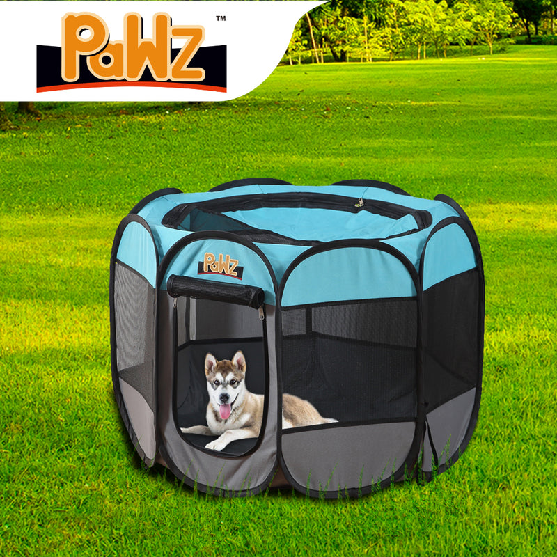 PaWz Dog Playpen Pet Play Pens Foldable Panel Tent Cage Portable Puppy Crate 30"