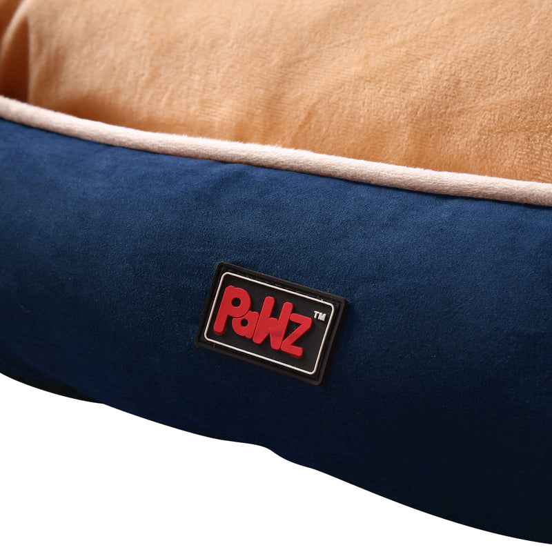 PaWz Pet Bed Dog Puppy Beds Cushion Pad Pads Soft Plush Cat Pillow Mat Blue M