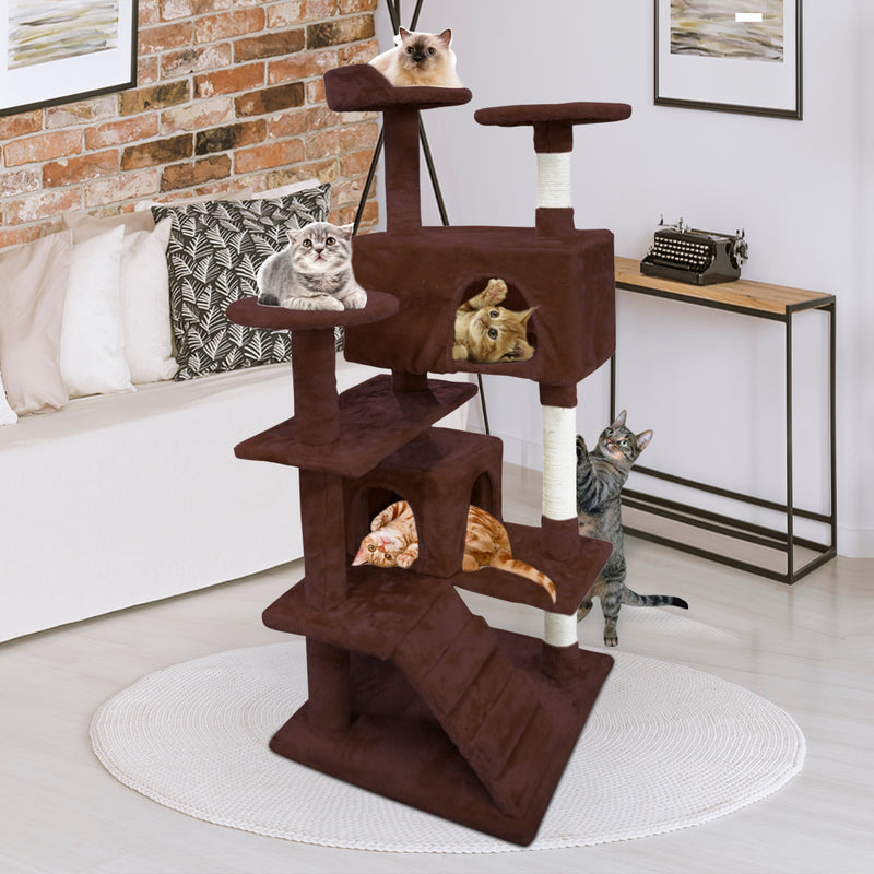 PaWz 1.3M Cat Scratching Post Tree Gym House Condo Furniture Scratcher Tower