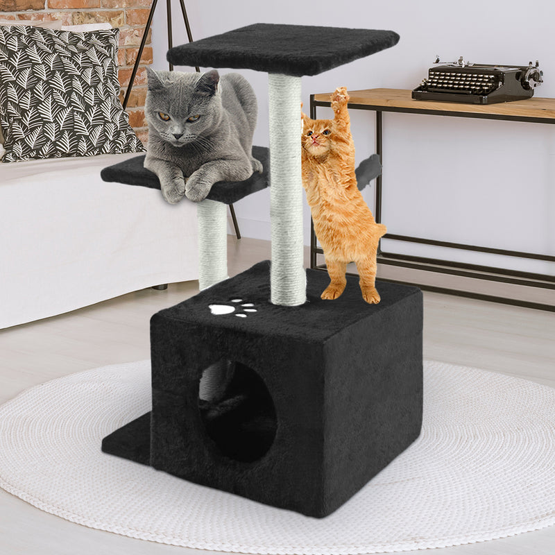 PaWz Cat Scratching Post Tree 0.6M Gym Home Condo Furniture Scratcher Pole Black