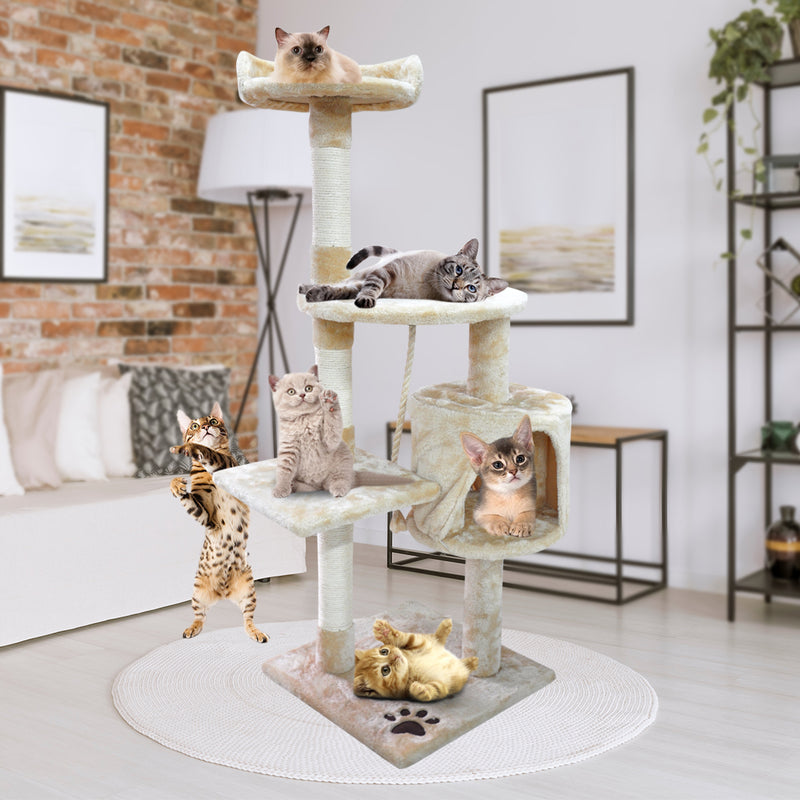 PaWz 1.1M Cat Scratching Post Tree Gym House Condo Furniture Scratcher Tower