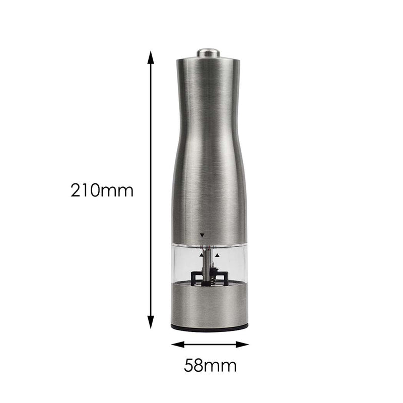 Stainless Steel Electric Salt Pepper Grinder Set Ceramic Mills Shakers Spice