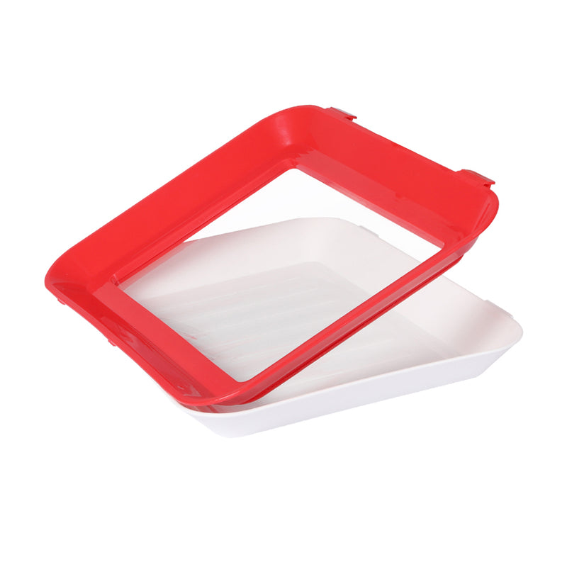 Food Containers Preservation Tray Storage Set Organizer Reusable Kitchen x2