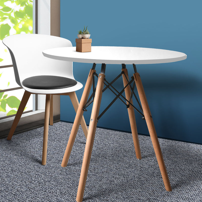 Office Dining Table Meeting Tables Round Desk Wooden Home Cafe Modern Desks 75cm