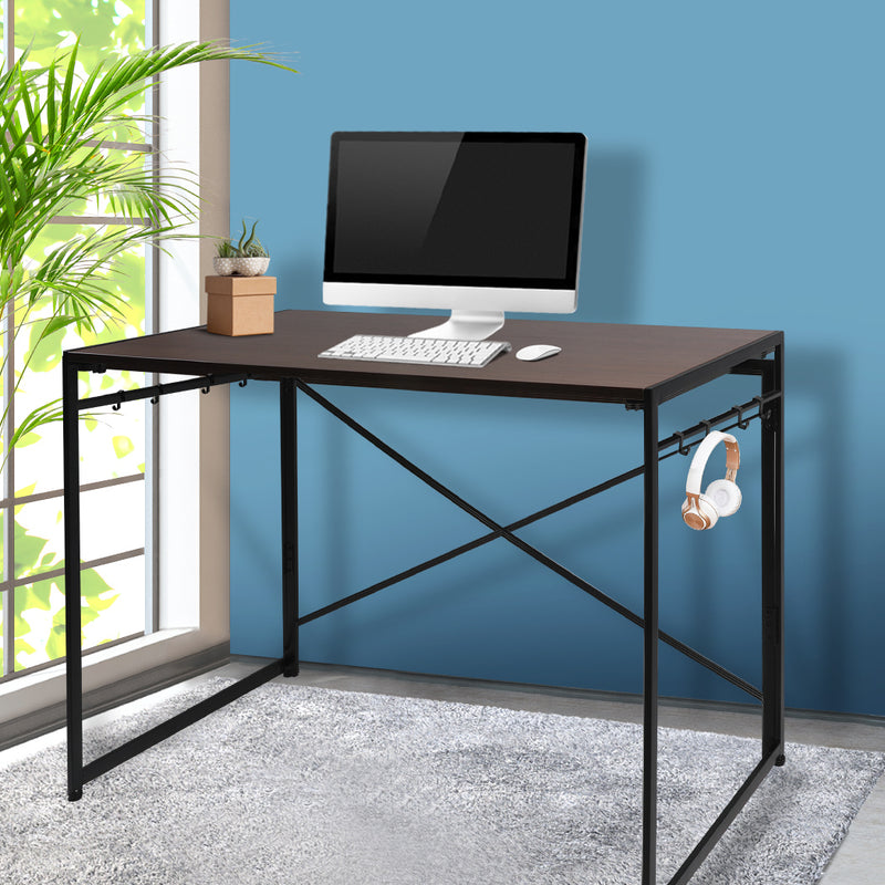 Office Desk Computer Work Study Gaming Foldable Home Student Table Metal Stable