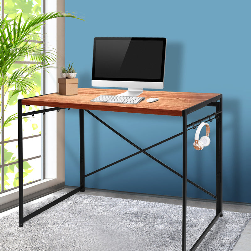 Office Desk Computer Work Study Gaming Foldable Home Student Table Metal Stable