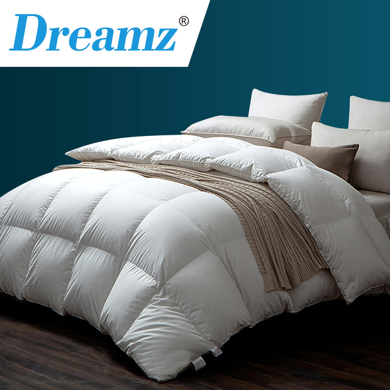 DreamZ 500GSM All Season Goose Down Feather Filling Duvet in Queen Size