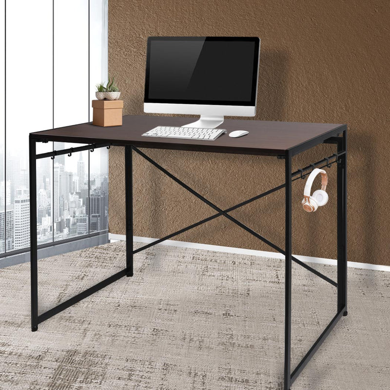 Office Desk Computer Work Study Gaming Foldable Home Student Table Metal Stable