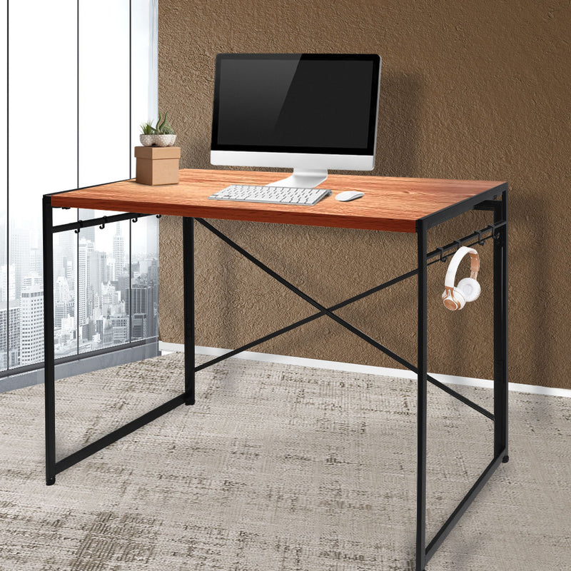 Office Desk Computer Work Study Gaming Foldable Home Student Table Metal Stable