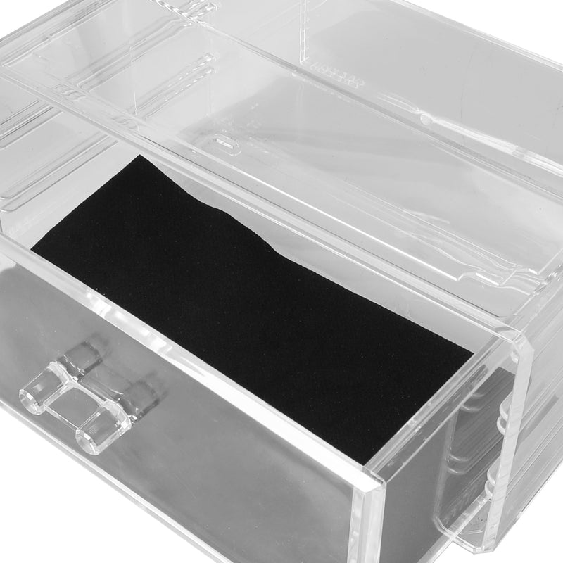 Cosmetic 8 Drawer Makeup Organizer Storage Jewellery Holder Box Acrylic Display