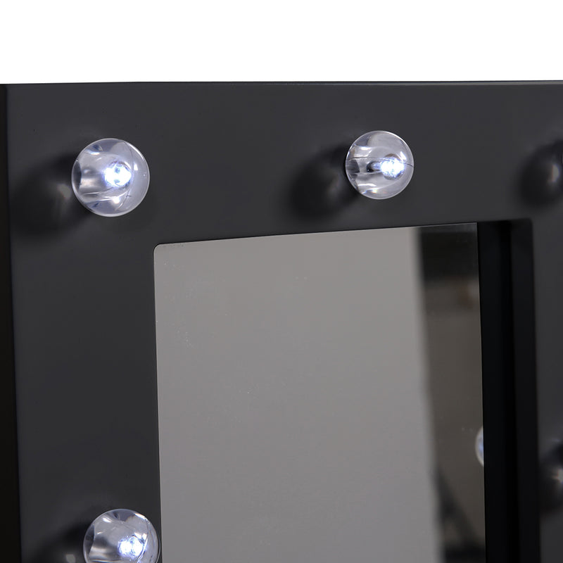 Hollywood LED Vanity Mirror Light Kit for Makeup Dressing Table Black