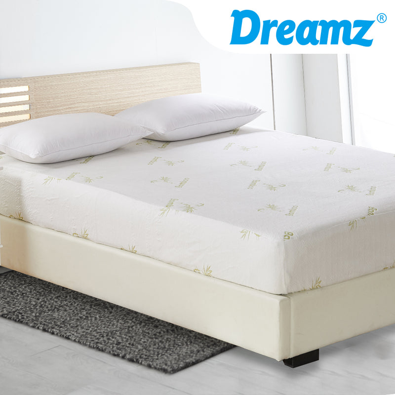 DreamZ Mattress Protector Topper 70% Bamboo Hypoallergenic Sheet Cover Queen