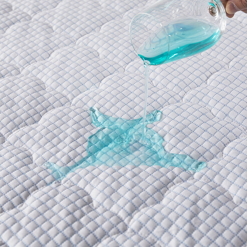 Dreamz Mattress Protector Topper Cool Fabric Pillowtop Waterproof Cover Single