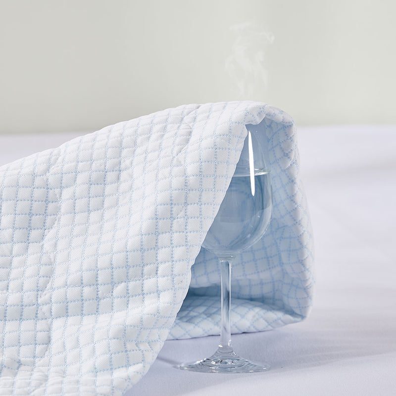 Dreamz Mattress Protector Topper Cool Fabric Pillowtop Waterproof Cover Single