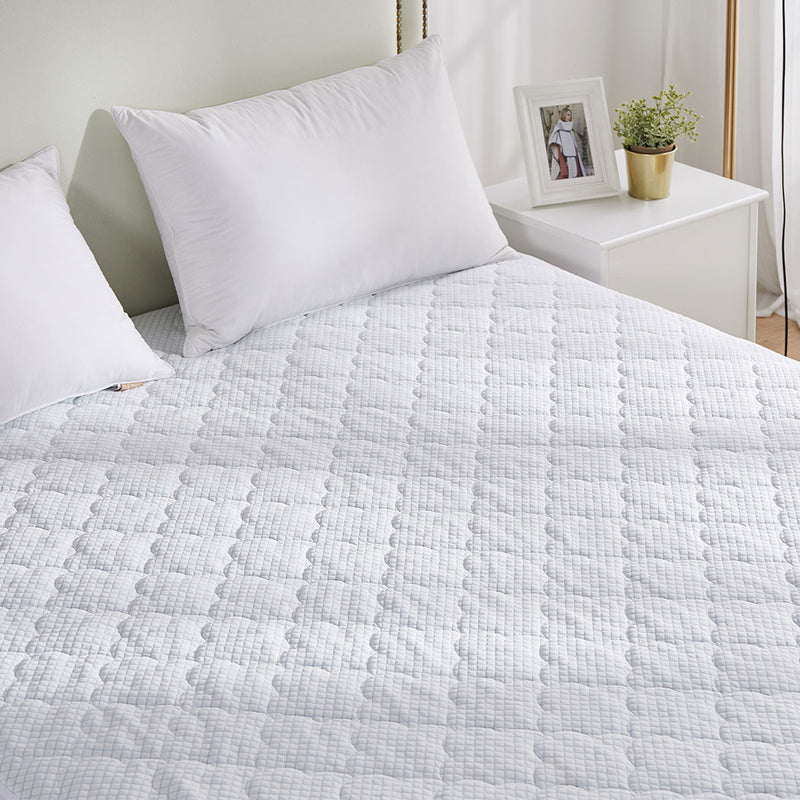 Dreamz Mattress Protector Topper Cool Fabric Pillowtop Waterproof Cover Single