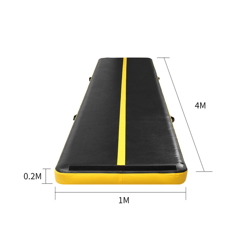 4x1M Air Track Inflatable Mat Airtrack Tumbling Electric Air Pump Gymnastics