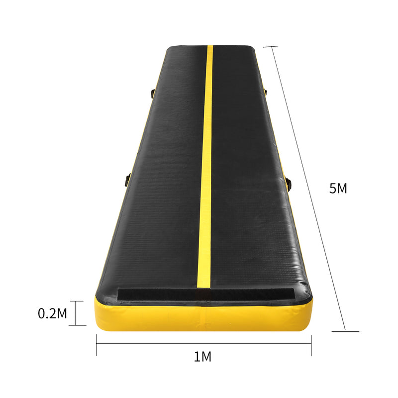 5x1M Air Track Inflatable Mat Airtrack Tumbling Electric Air Pump Gymnastics
