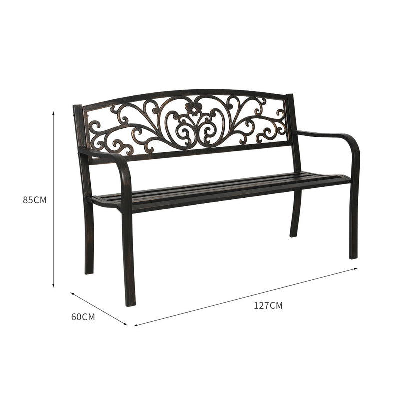 Garden Bench Seat Outdoor Furniture Cast Iron Patio Benches Seats Lounge Chair