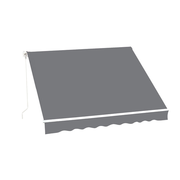 Folding Arm Awning Retractable Manual Sunshade Canopy Window Patio Pivot 3 x 2.5