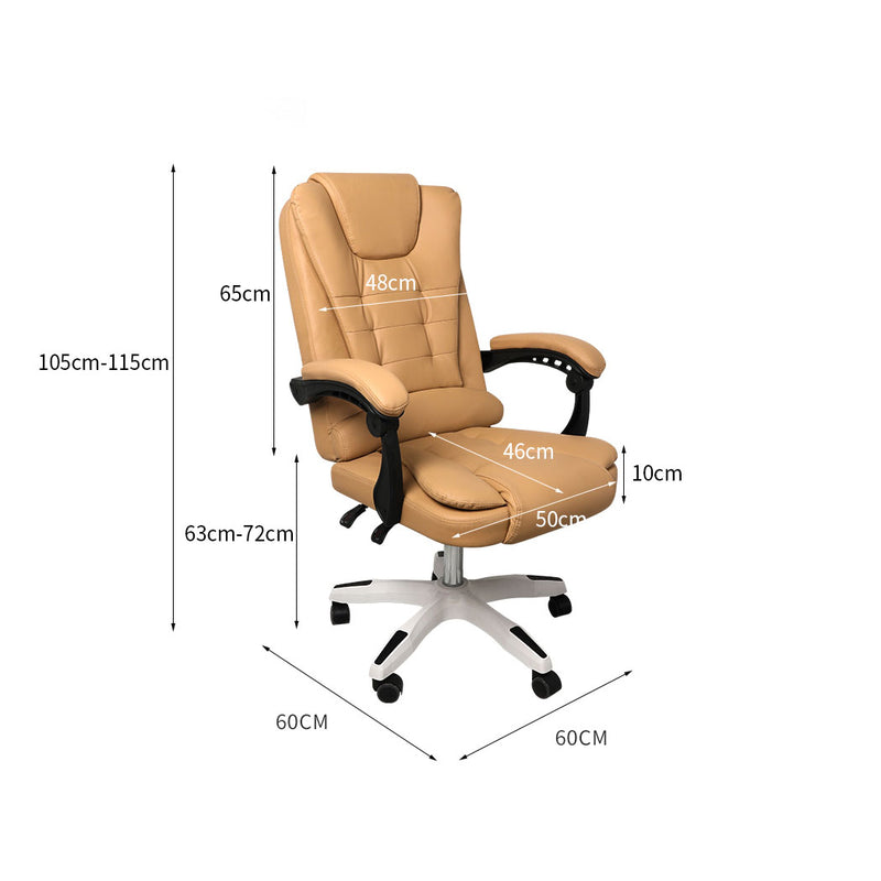 Gaming Chair Office Computer Seat Racing PU Leather Executive Racer Recliner