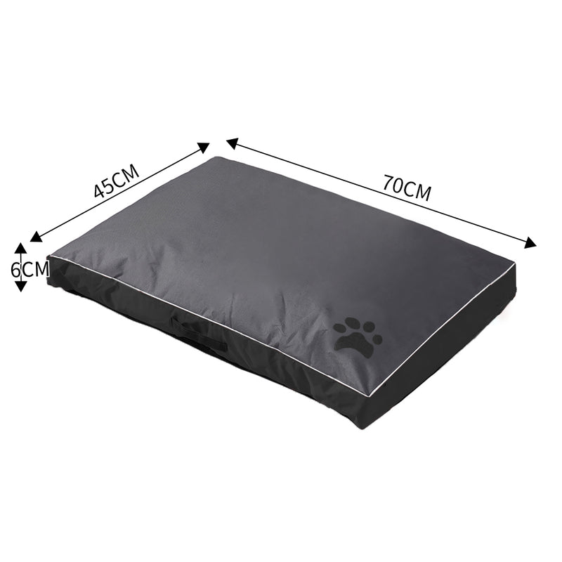 PaWz Pet Bed Mattress Dog Cat Pad Mat Summer Winter Cushion Pillow Size M Black