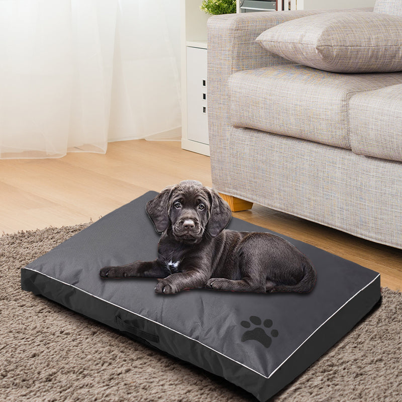 PaWz Pet Bed Mattress Dog Cat Pad Mat Summer Winter Cushion Pillow Size M Black