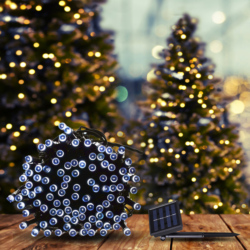 42M 400LED String Solar Powered Fairy Lights Garden Christmas Decor Cool White