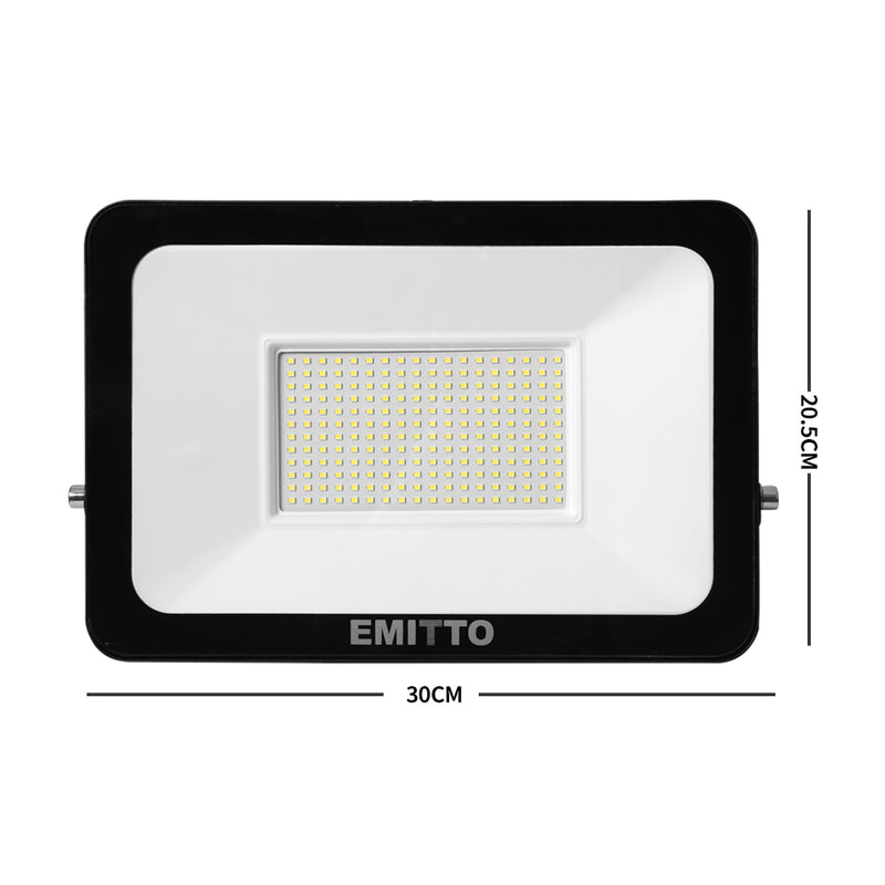 Emitto LED Flood Light 150W Outdoor Floodlights Lamp 220V-240V IP65 Cool White