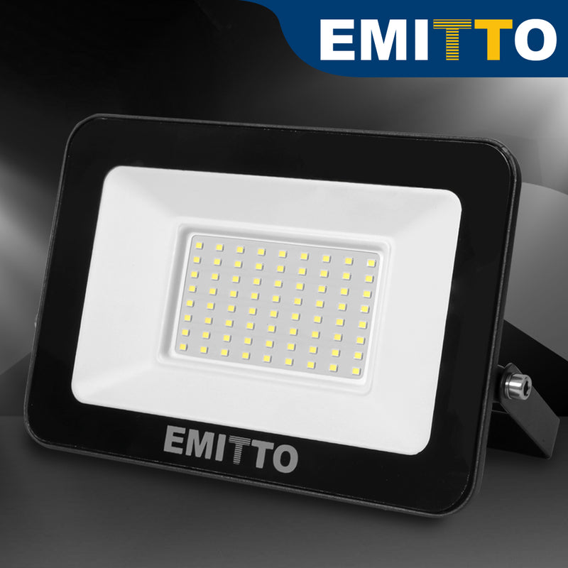 Emitto LED Flood Light 50W Outdoor Floodlights Lamp 220V-240V IP65 Cool White