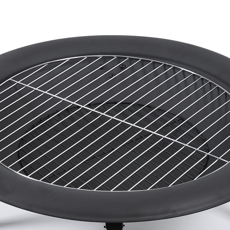 Outdoor Fire Pit BBQ Portable Wood Camping Fireplace Heater Patio Garden Grill