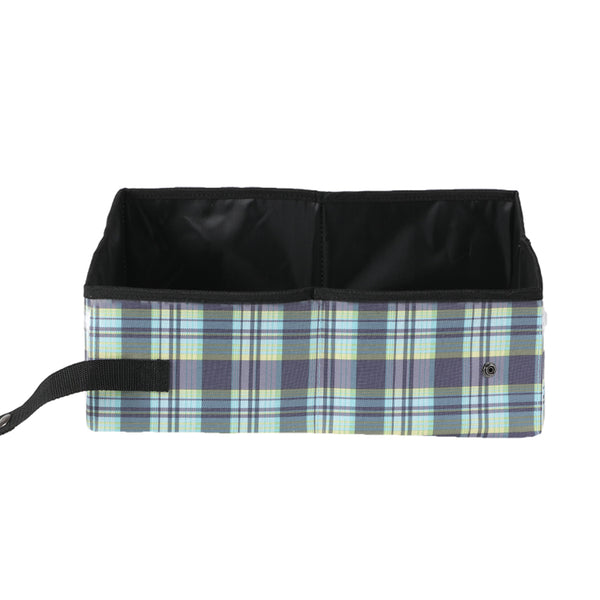Cat Litter Box Foldable Large Kitty Litter Toilet Folding Tray Basin Mat Plaid
