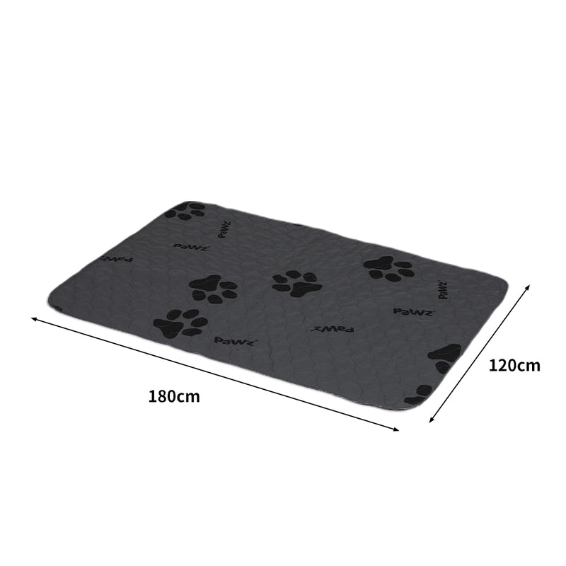 PaWz 4x Washable Dog Puppy Training Pad Pee Puppy Reusable Cushion King Grey