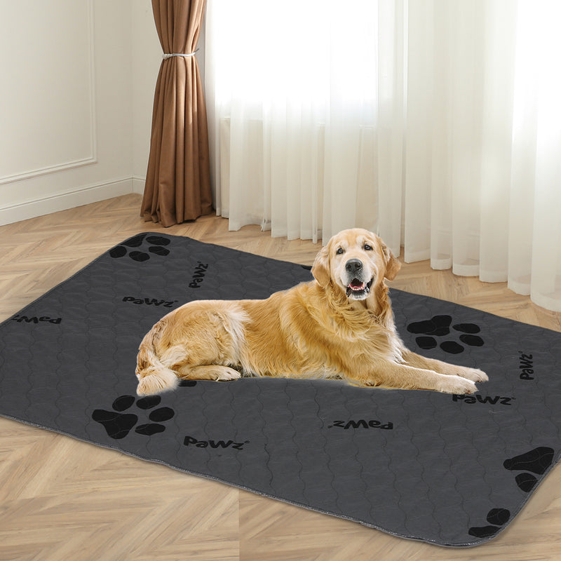 PaWz 4x Washable Dog Puppy Training Pad Pee Puppy Reusable Cushion King Grey