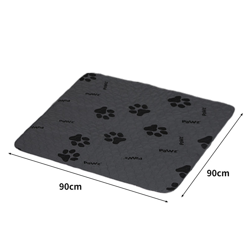 PaWz 4x Washable Dog Puppy Training Pad Pee Puppy Reusable Cushion XXL Grey