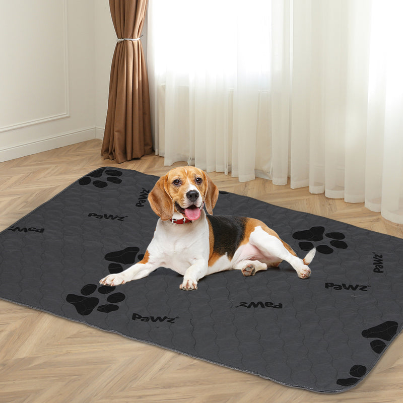 PaWz 4x Washable Dog Puppy Training Pad Pee Puppy Reusable Cushion XXL Grey