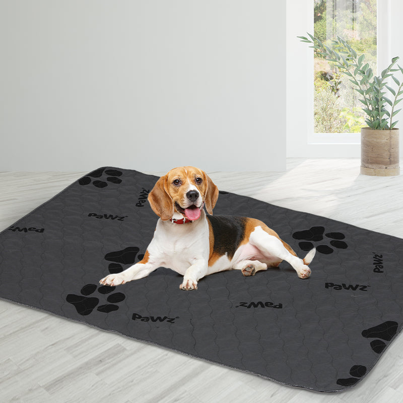 PaWz 4x Washable Dog Puppy Training Pad Pee Puppy Reusable Cushion XXL Grey