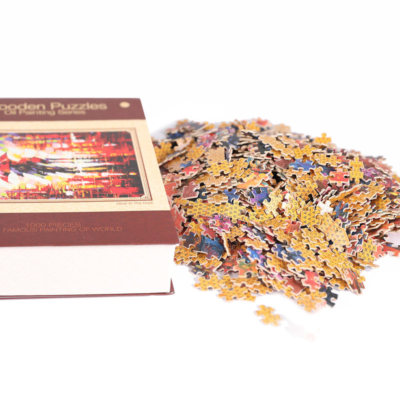 Jigsaw Puzzles 1000 Piece Adult Kids DIY Basswood Puzzle Child Toys Home Decor