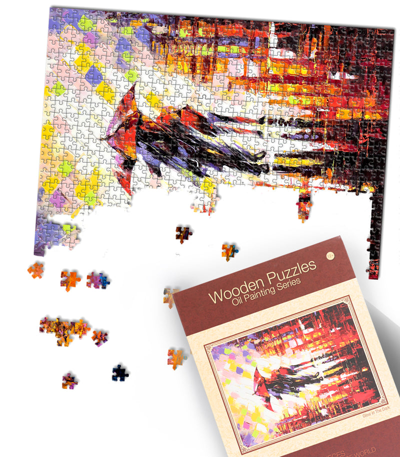 Jigsaw Puzzles 1000 Piece Adult Kids DIY Basswood Puzzle Child Toys Home Decor