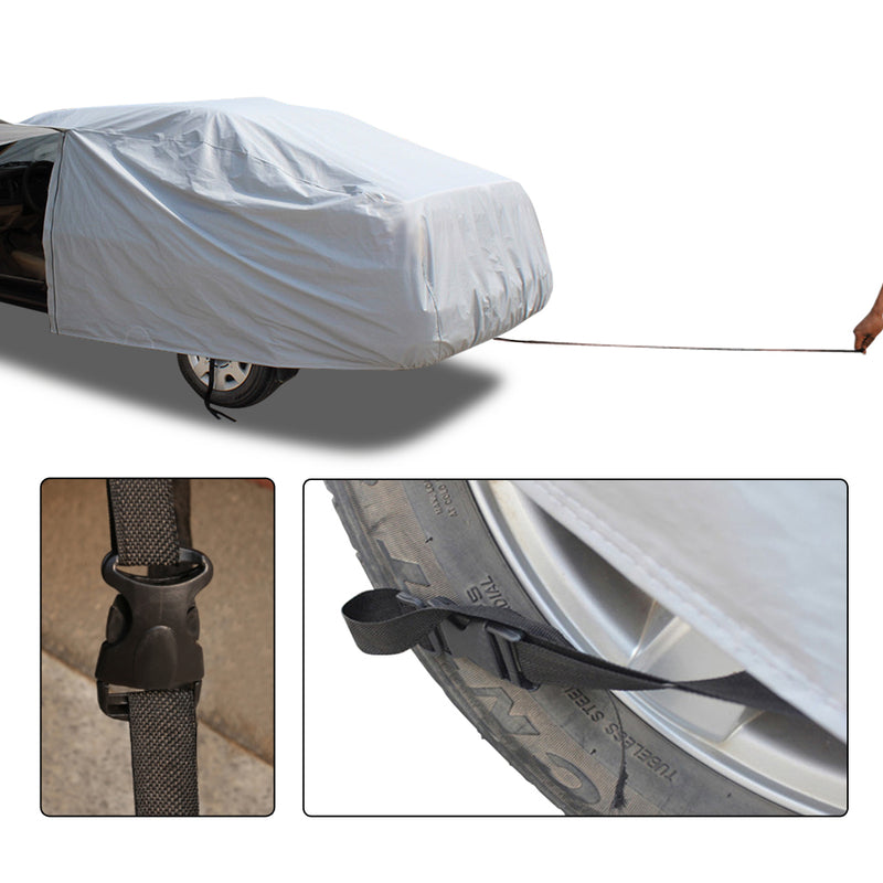 Waterproof Adjustable Large Car Covers Rain Sun Dust UV Proof Protection 3XXL