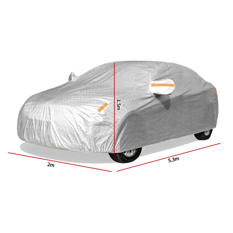Waterproof Adjustable Large Car Covers Rain Sun Dust UV Proof Protection 3XXL
